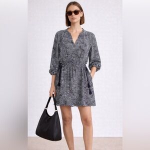 Apiece Apart Navy and White Silk Mini dress size XS